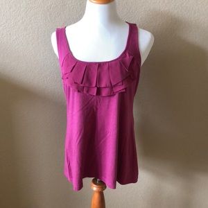 LOFT ruffle tank